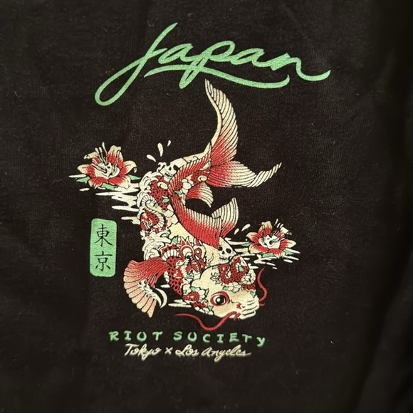 New! Riot Society Japan Koi Tattoo T-Shirt - Picture 3 of 7